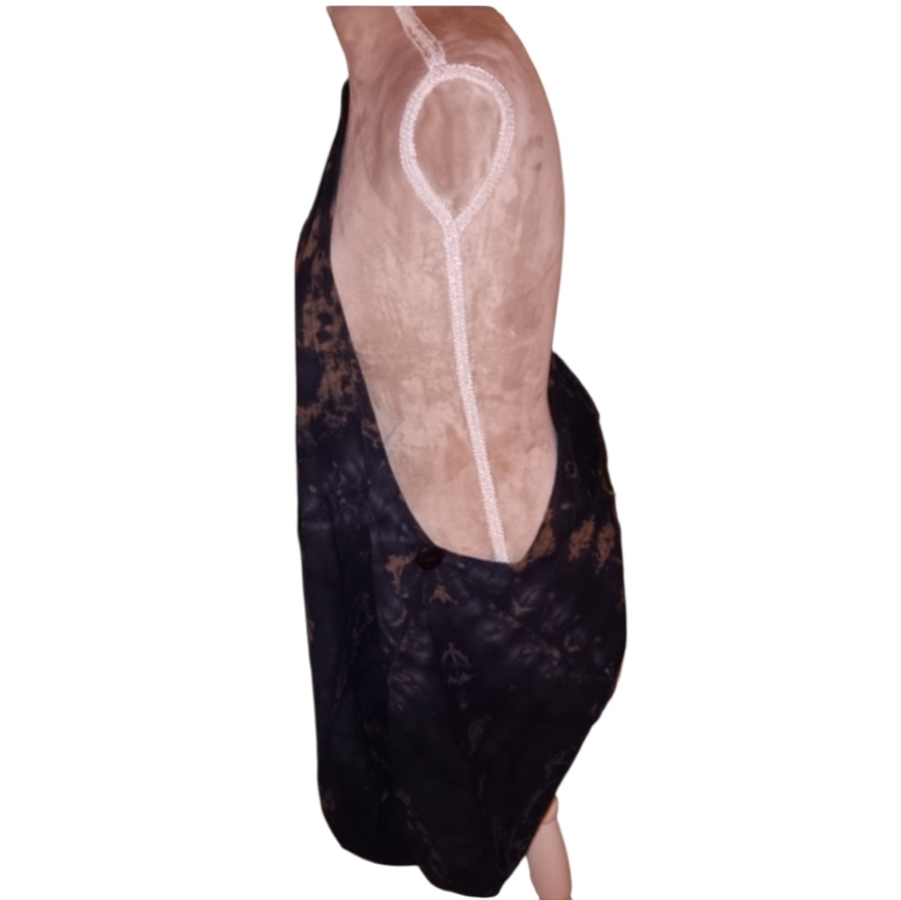 Black Tie-Dye ~ Crossbody Hobo Sling Bag - Picture 4 of 9